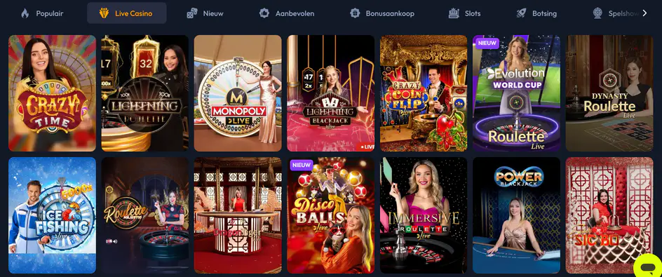 spinhub casino live spellen